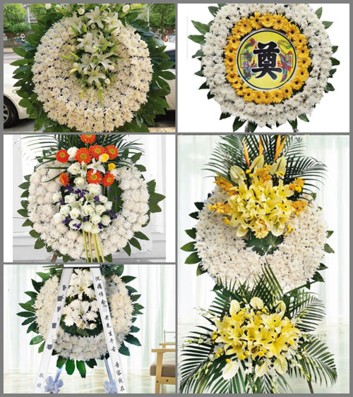 湖北孝感市大悟县阳平镇尚寺村花圈速递